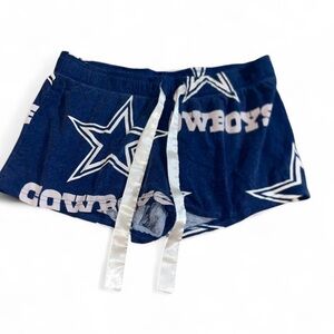 NFL Dallas Cowboys Pajama Shorts Women’s M Blue Logo Sleepwear